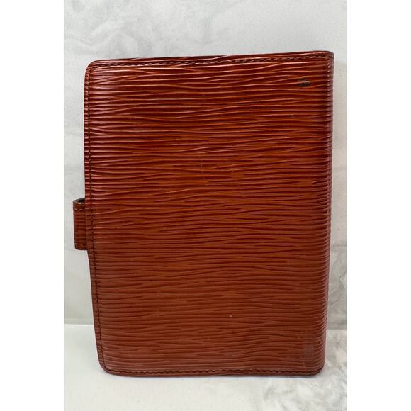 LOUIS VUITTON VINTAGE ORANGE CAMEL EPI LEATHER AGENDA MINI - Picture 5 of 10